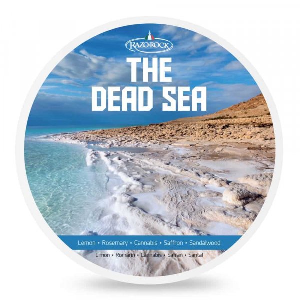 Savon  barbe Razorock The Dead Sea avec sel de la Mer Morte