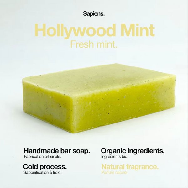 Savon solide homme Sapiens Hollywood Mint