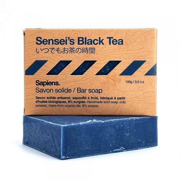 Savon solide homme Sapiens Sensei's Black Tea