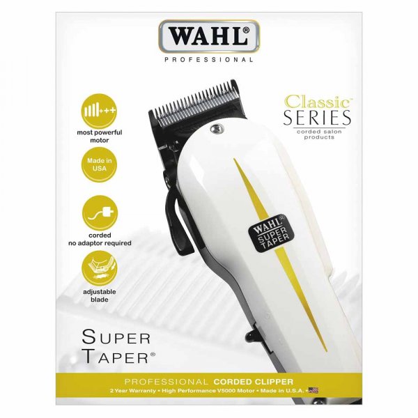 Tondeuse cheveux Wahl Super Taper Blanc - 4015110005964