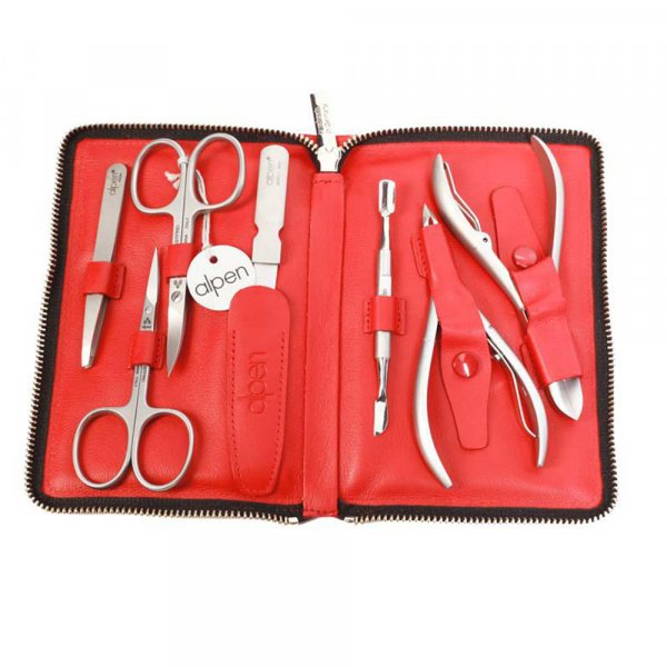 Trousse manucure Alpen 7P SOFT Rouge