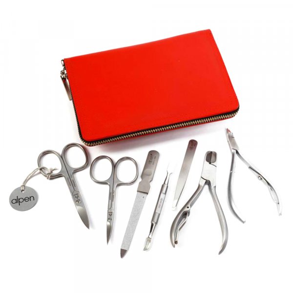 Trousse manucure Alpen 7P SOFT Rouge