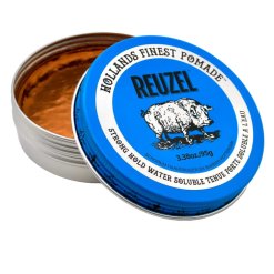 Cire Reuzel Bleue fixation forte à base d'eau 95g