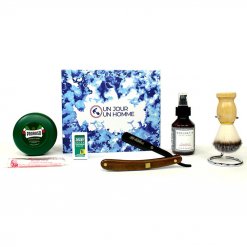 Coffret rasage homme Sacha avec trousse de toilette Shavette - 1002368978006