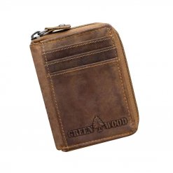 Portefeuille Homme En Cuir Avec Fermeture éclair - Format Compact 8x11.2cm, Plusieurs Compartiments - Cadeau Saint-Valentin, Noël, Fête Des Pères