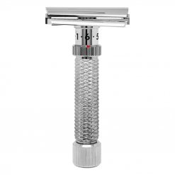 Rasoir de sécurité Rex ajustable Ambassador Slant Konsul Deluxe Rhodium