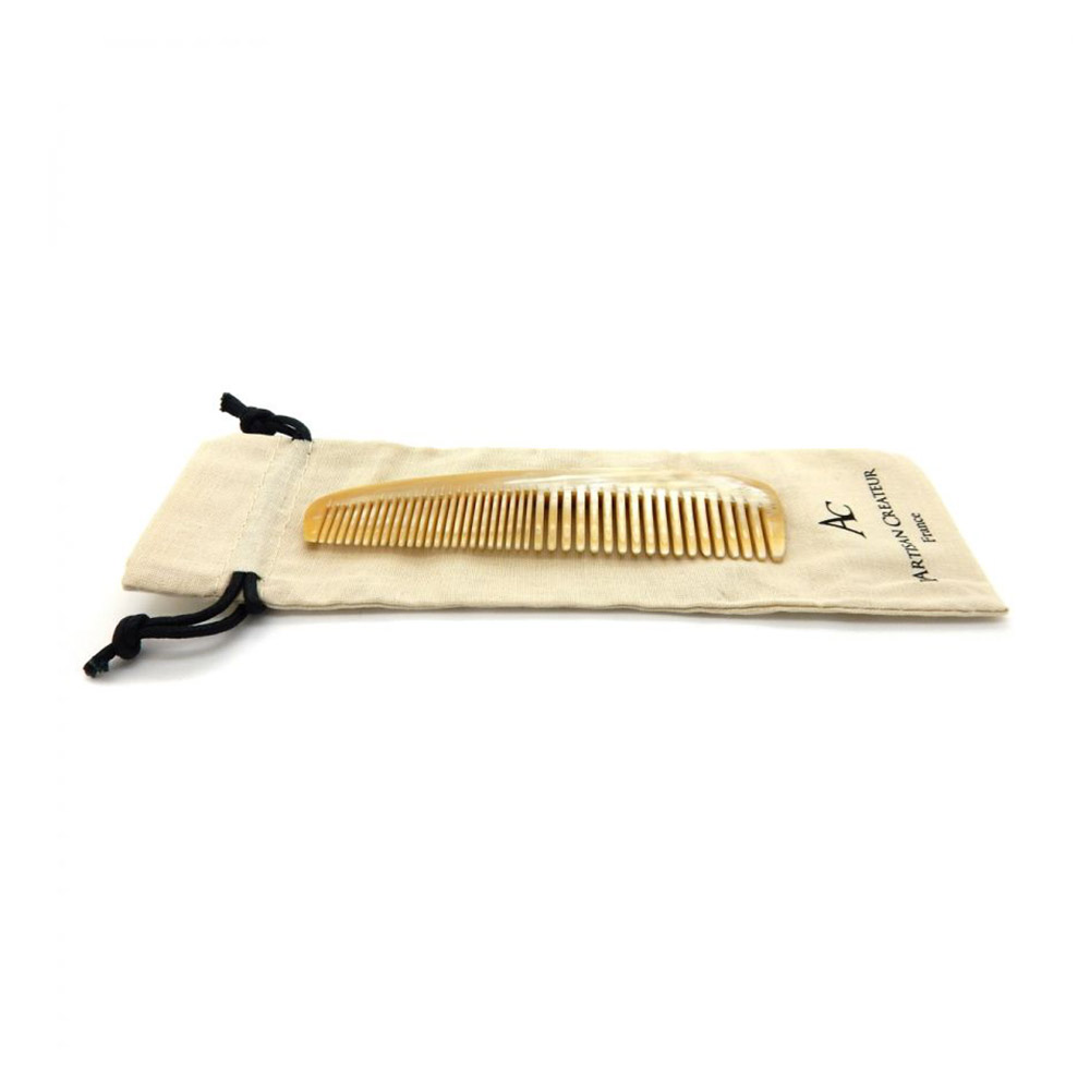 Le Parisien de poche Peigne en corne pour cheveux et barbe