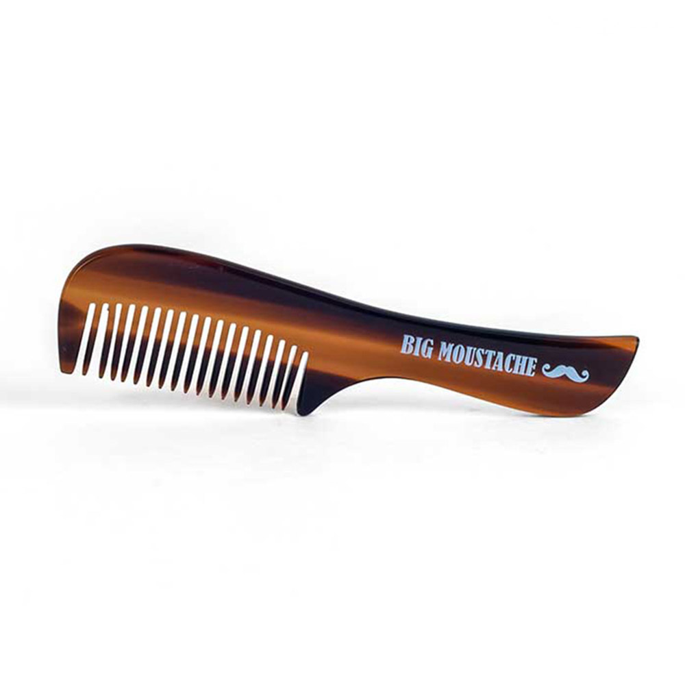 Peigne pour barbe et moustache - En corne, 9 cm