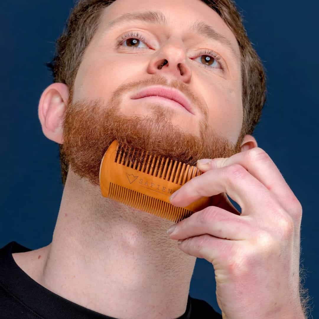 Peigne à Barbe Pliable en Bois