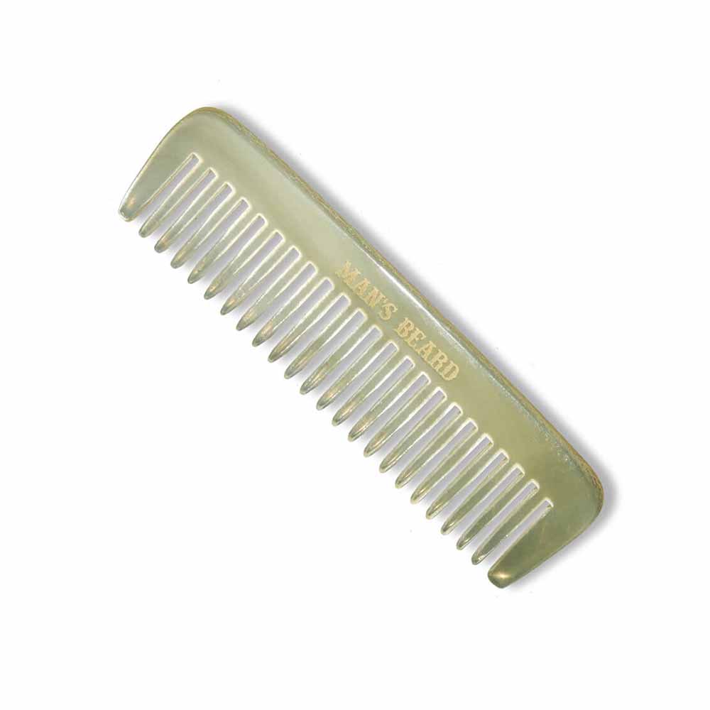 Peigne pour barbe et moustache - En corne, 9 cm