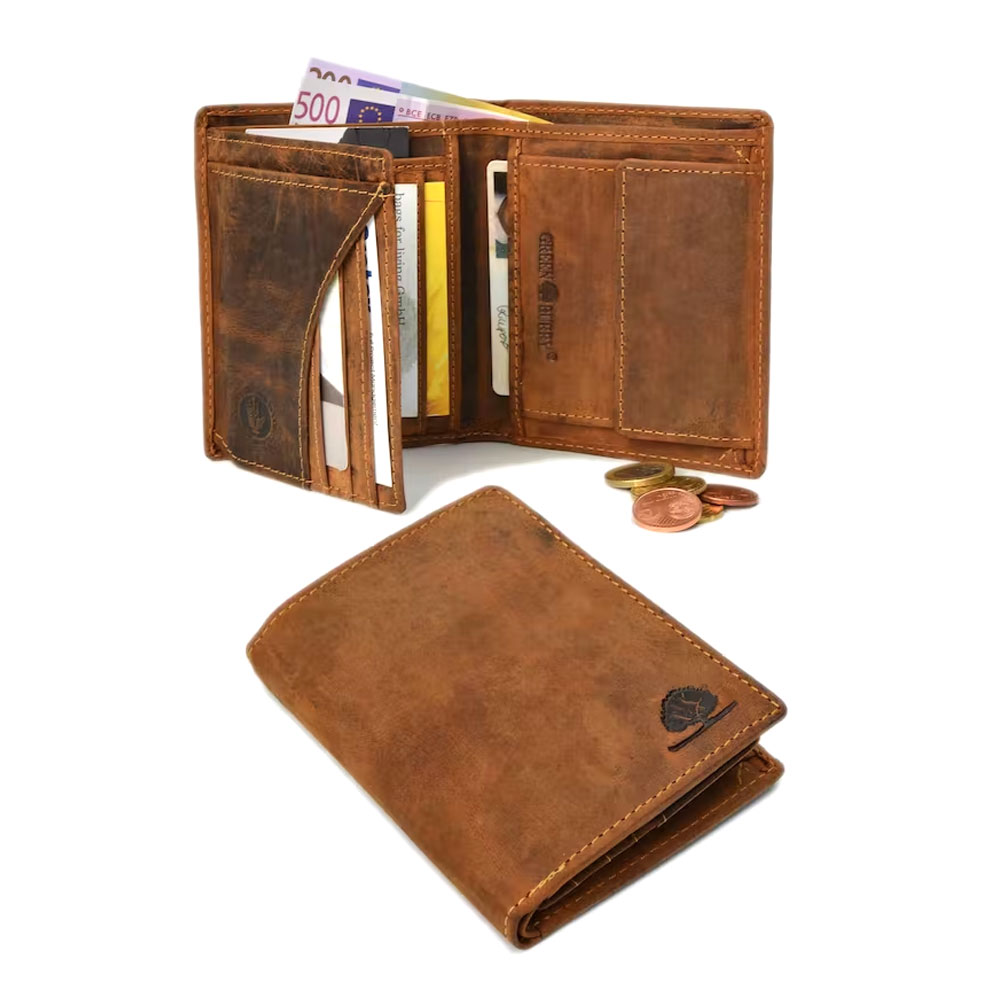 LEAS Portemonnaie Portefeuille Pour Femme Et Homme, Cuir