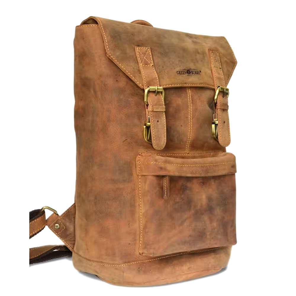 Sac à dos homme rétro Greenburry Cuir Marron - 4047546168920