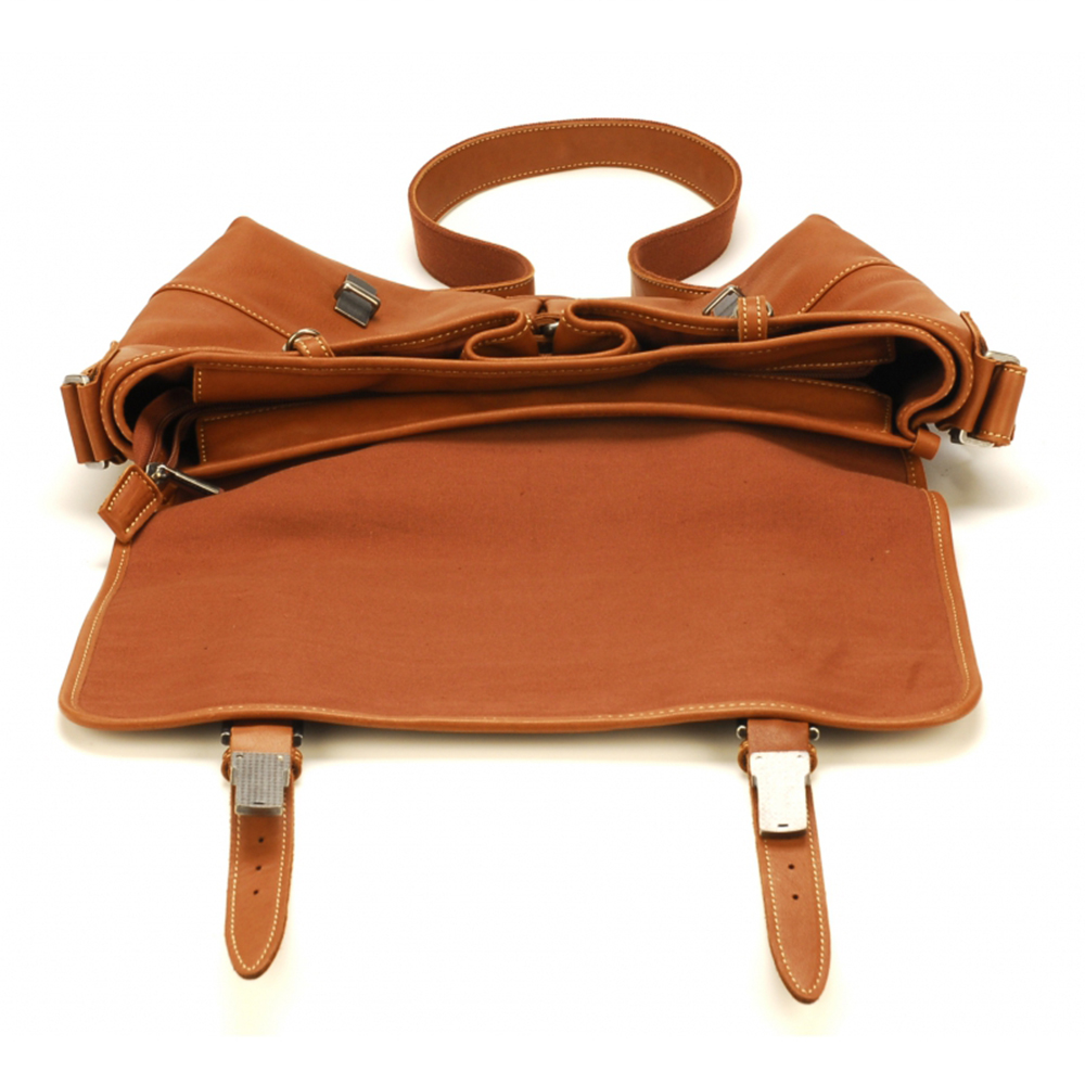 Sac Bandoulière Homme En Cuir Synthétique - Style Western Rétro - Sécurité Anti-vol - Double Poche Cachée - Pour Extérieur