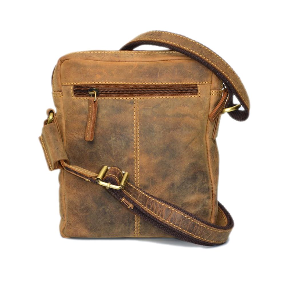 Sac bandoulière homme Greenburry Crossover II Cuir Marron - 4047546161211