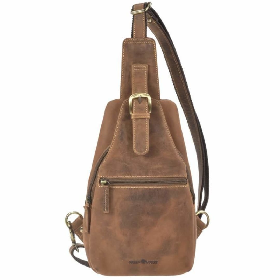 Sac bandoulière homme style Vintage cire à l'huile toile en cuir