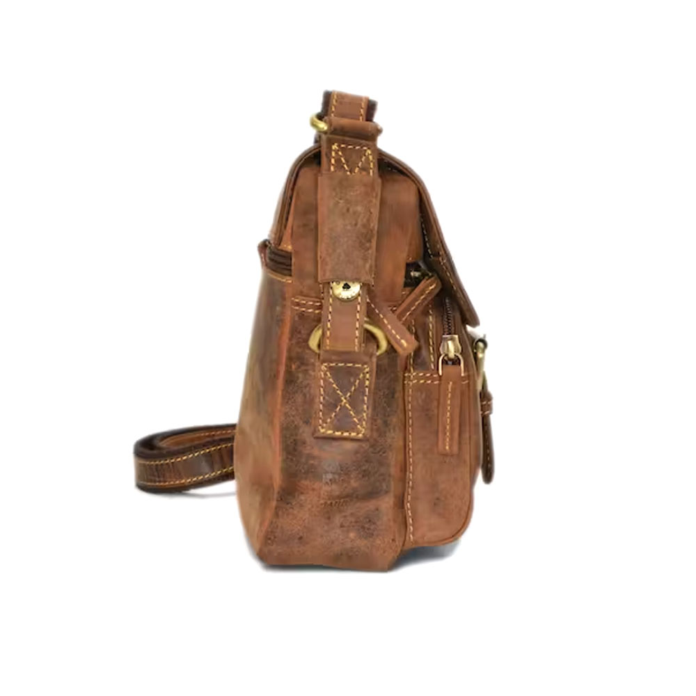 Sac à dos homme rétro Greenburry Cuir Marron - 4047546168920