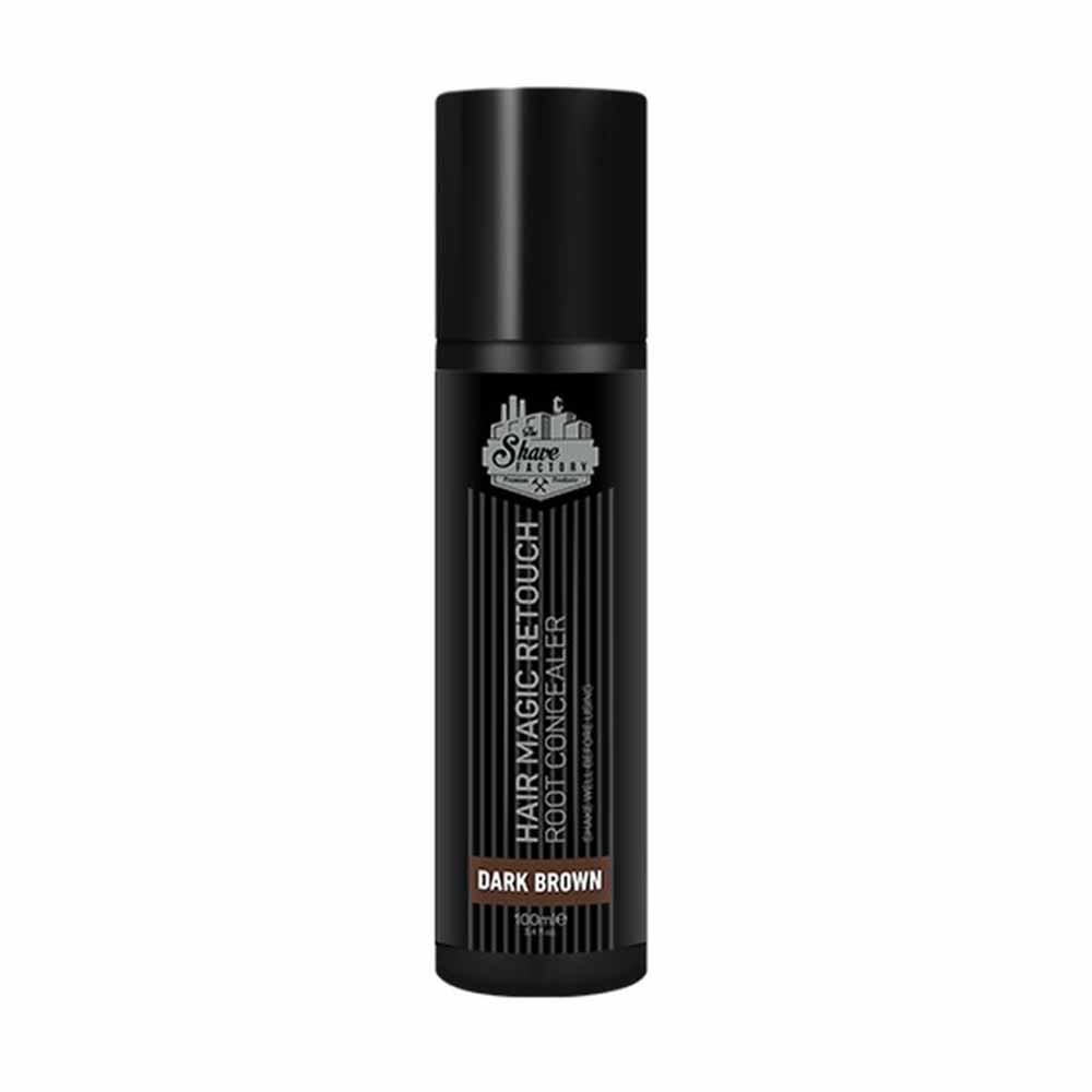 Spray teinture cheveux homme The Shave Factory Magic Retouch Châtain foncé  - 8682035082620