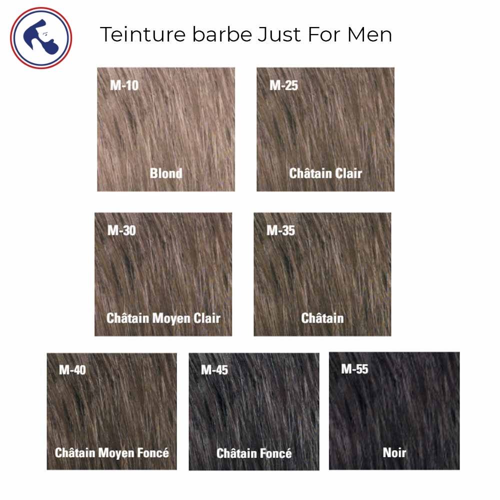 Just For MEN M35 coloration teinture Barbe *chatain moyen* naturel en 5 minutes