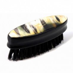 brosse pour barbe lisse Corne Marbre Gentleman Barbier