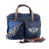 Porte documents en toile Greenburry Aviator Blue Edition