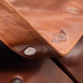 Porte documents Greenburry en cuir camel