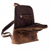 Sac  dos de ville Greenburry en cuir vintage