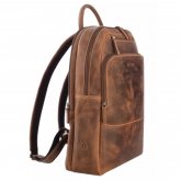 Sac  dos Greenburry vintage en cuir avec fermeture clair