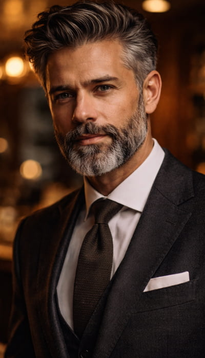 teindre sa barbe grisonnante