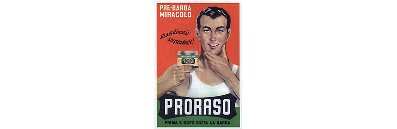 Huile barbe Proraso ancien