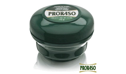 savon a barbe proraso vert