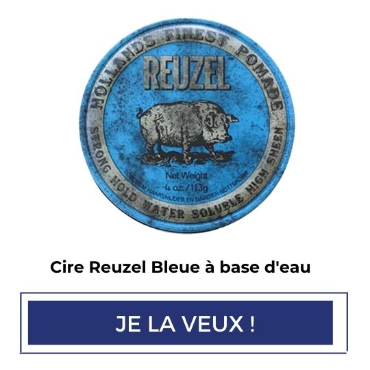 Cire Reuzel Bleue à base d'eau