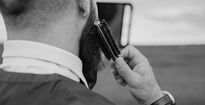 brosse a barbe poiils synthetique