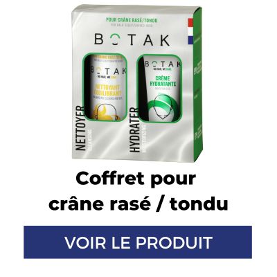 Coffret botak crane chauve ou rasé