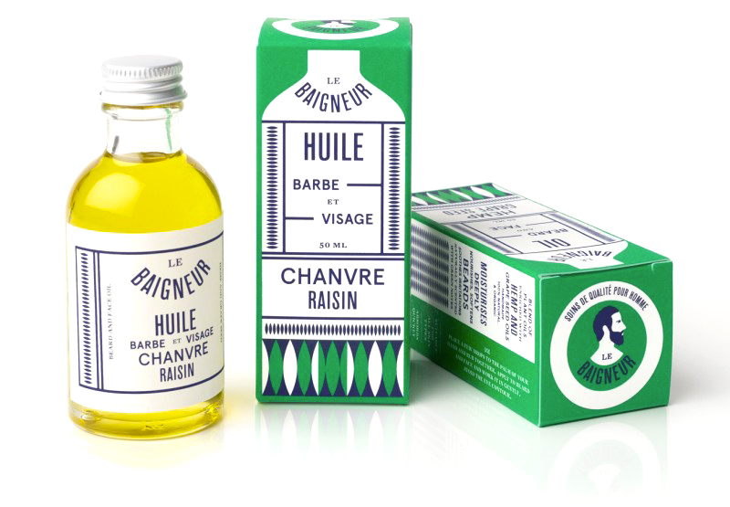 huile barbe bio le baigneur chanvre raisin