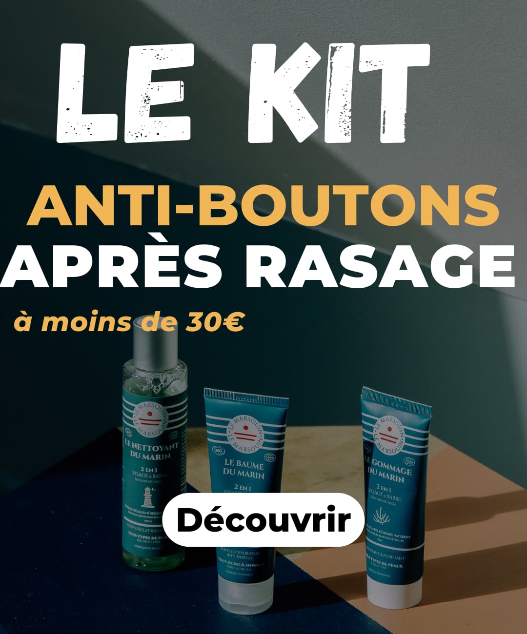 kit anti boutons après rasage