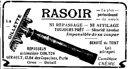 rasoir classique de surete