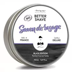 savon rasage à l'ancienne Monsieur Barbier Better Shave Black Edition