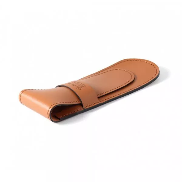 Etui en cuir Gentleman Barbier Camel