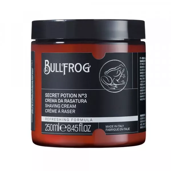 Crème à raser traditionnelle en pot Bullfrog Secret Potion n°3