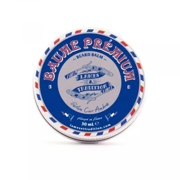 Baume hydratant barbe Lames & Tradition cuir ambré