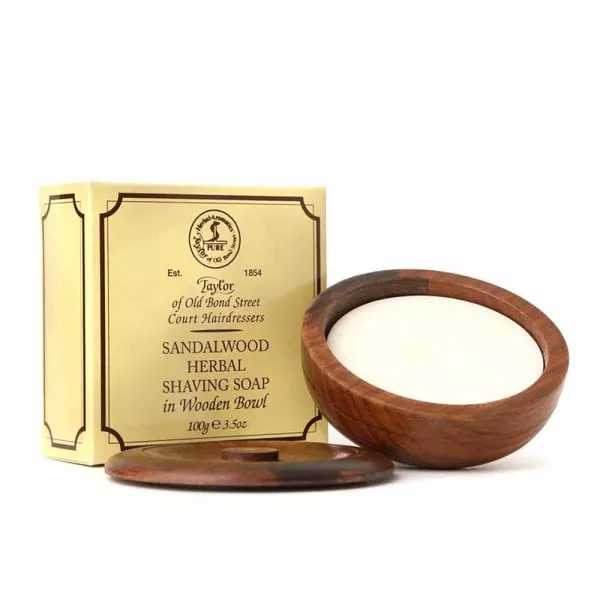 savon à raser Taylor of Old Bond Street Sandalwood avec bol