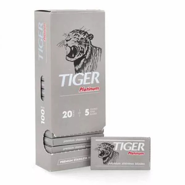 Lames rasage Tiger Platinium par 100