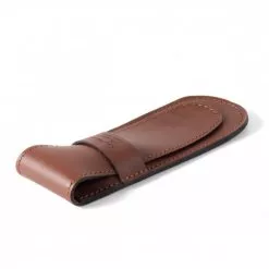 Etui en cuir Gentleman Barbier Marron