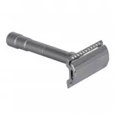 Rasoir de sécurité Merkur 46C avec 10 lames et étui en cuir noir